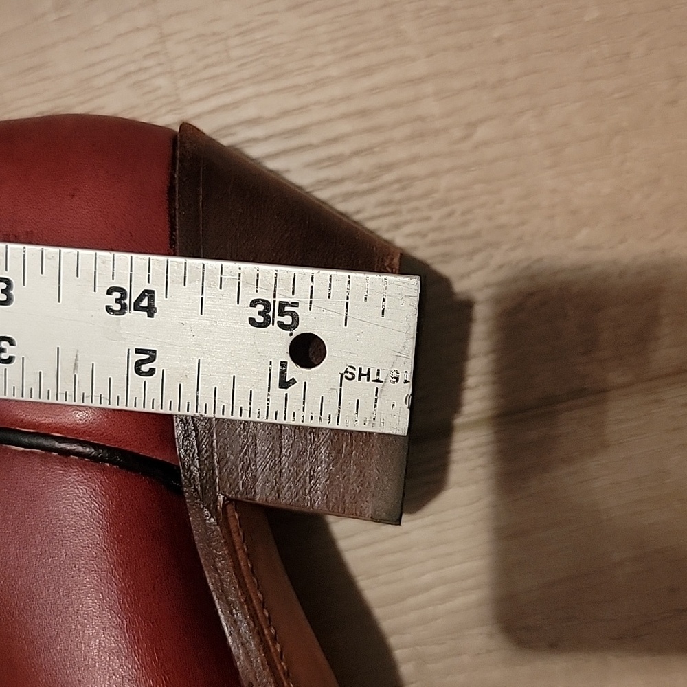 Vintage 1970s/1980s Frye Boots Size 7B Burnt Cherry 6253 - Picture 13 of 14